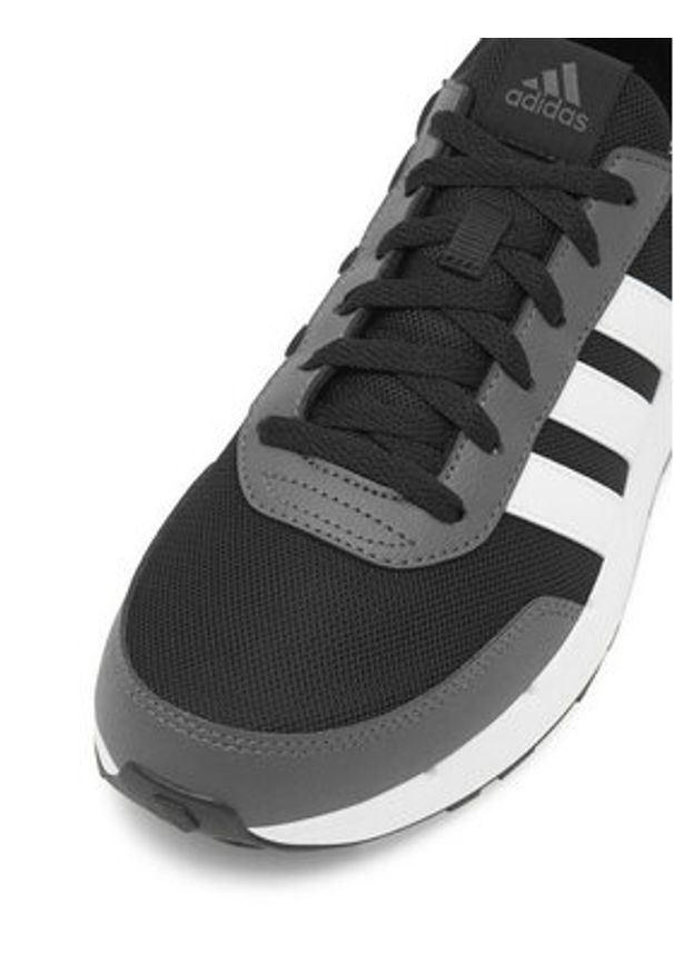 Adidas - adidas Sneakersy RUN50S IF1553 Czarny. Kolor: czarny. Materiał: materiał. Sport: bieganie