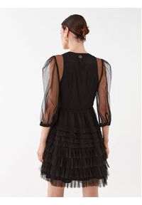 TwinSet - TWINSET Sukienka koktajlowa 232TP2641 Czarny Regular Fit. Kolor: czarny. Materiał: syntetyk. Styl: wizytowy #4