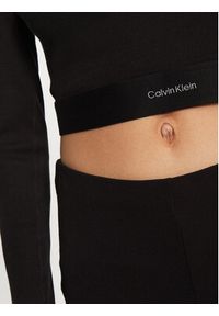 Calvin Klein Underwear Bluzka 000QS7217E Czarny Slim Fit. Kolor: czarny. Materiał: bawełna #3