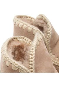 Mou Śniegowce Eskimo 18 FW101050A Beżowy. Kolor: beżowy. Materiał: zamsz, skóra #4