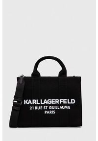 Karl Lagerfeld torebka kolor czarny. Kolor: czarny #4