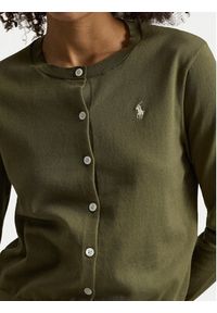 Polo Ralph Lauren Kardigan 211971871501 Khaki Slim Fit. Typ kołnierza: polo. Kolor: brązowy. Materiał: bawełna #5