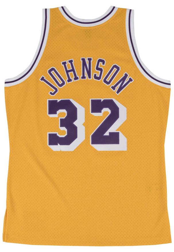 Mitchell & Ness - Koszulka Nba Los Angeles Lakers Magic Johnson. Kolor: wielokolorowy, żółty. Sport: koszykówka