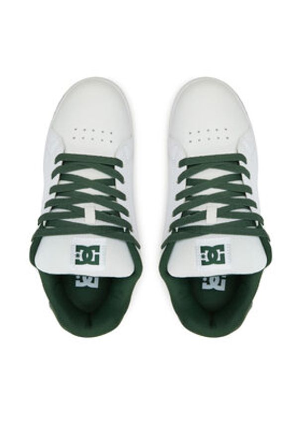 DC Sneakersy GAVELER SN ADYS100574-WF0 Biały. Kolor: biały. Materiał: skóra