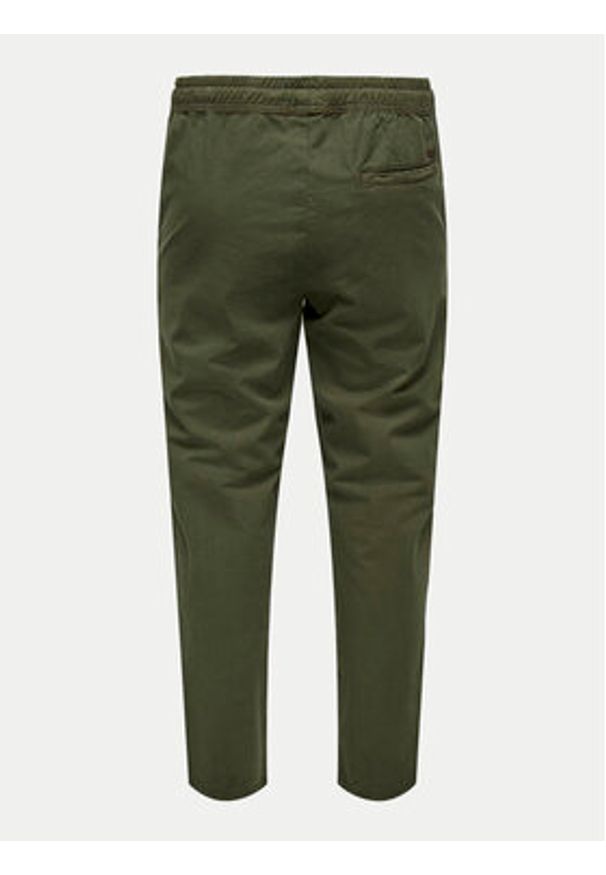 Only & Sons Chinosy Linus 22029765 Zielony Tapered Fit. Kolor: zielony. Materiał: bawełna