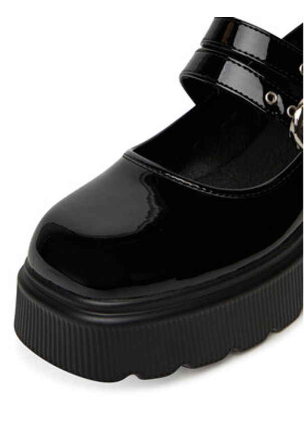 DeeZee Półbuty 2073-2 Czarny. Kolor: czarny. Materiał: materiał