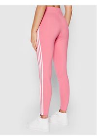 Adidas - adidas Legginsy adicolor Classics 3-Stripes H09422 Różowy Slim Fit. Kolor: różowy. Materiał: bawełna #2