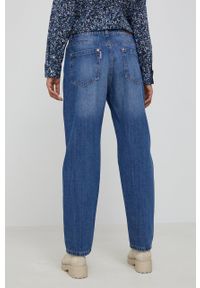 United Colors of Benetton jeansy damskie high waist. Stan: podwyższony. Kolor: niebieski #2