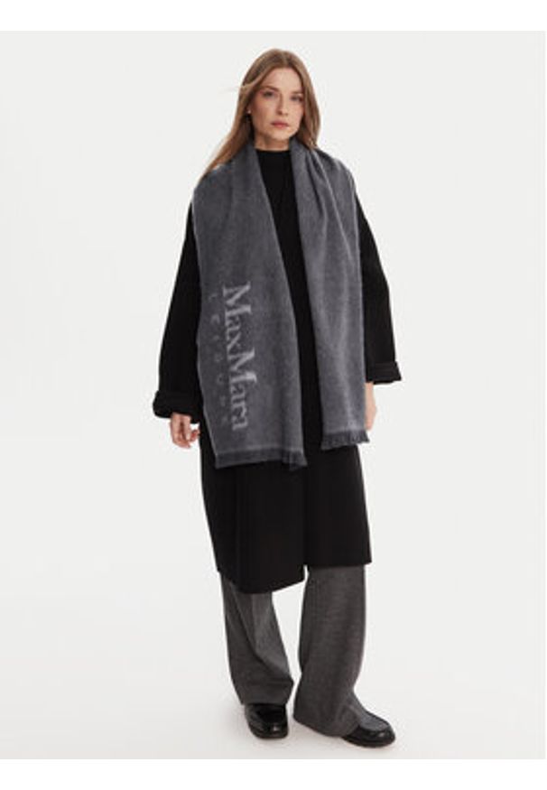 Max Mara Leisure Szal Colibri 2426546028 Szary. Kolor: szary. Materiał: materiał