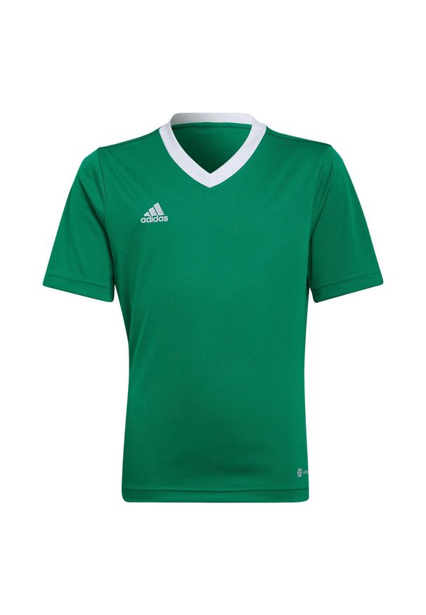 Adidas - Koszulka piłkarska dla dzieci adidas Entrada 22 Jersey. Kolor: biały, zielony, niebieski, wielokolorowy. Materiał: jersey. Sport: piłka nożna