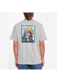 Koszulka Volcom Scowboy melanżowy szary. Kolor: szary. Wzór: melanż. Sport: skateboard #1