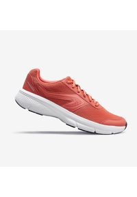 KALENJI - Buty do biegania damskie Kalenji Run Cushion. Kolor: czerwony. Materiał: materiał, kauczuk. Sport: bieganie #1