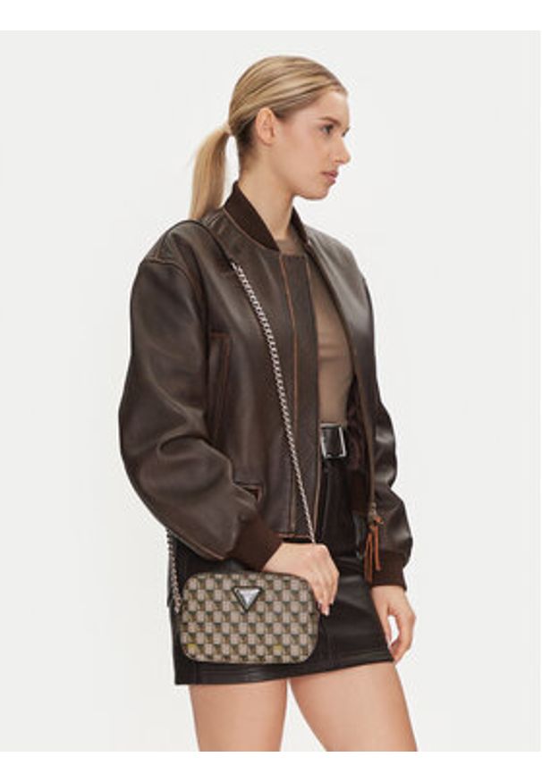Guess Torebka HWJT93 44140 Brązowy. Kolor: brązowy. Materiał: skórzane