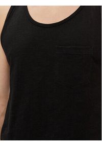 Jack & Jones - Jack&Jones Tank top Tampa Slub 12252180 Czarny Standard Fit. Kolor: czarny. Materiał: bawełna #6