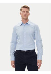 TOMMY HILFIGER - Tommy Hilfiger Koszula MW0MW39438 Błękitny Regular Fit. Kolor: niebieski. Materiał: bawełna