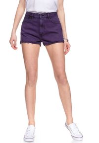 Wrangler - DAMSKIE SPODENKI WRANGLER THE SHORT PURPLE POP W27XRJ202 112128206 #7