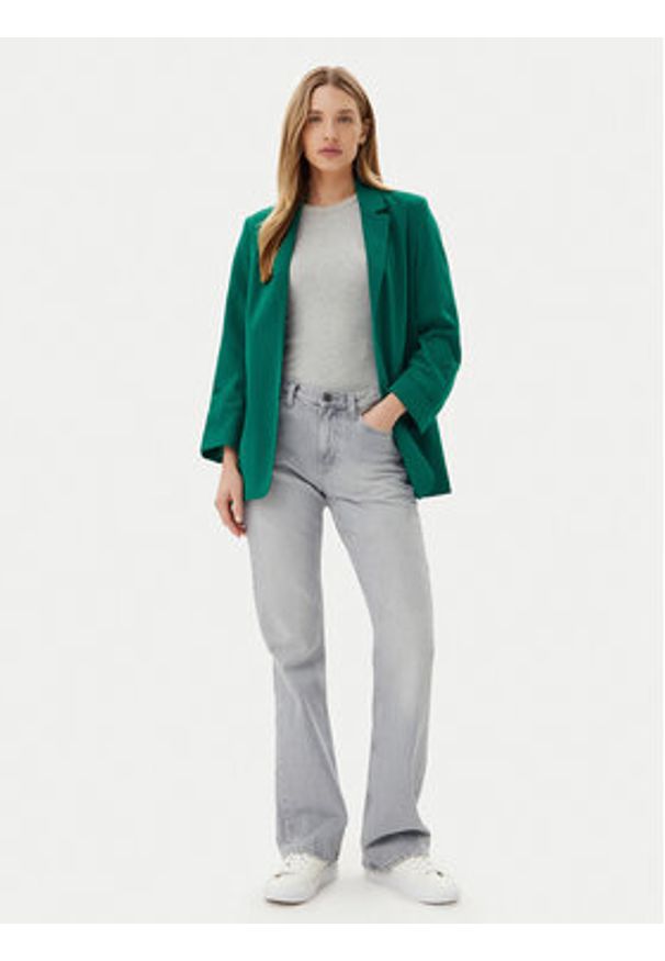 only - ONLY Marynarka Leila 15310948 Zielony Loose Fit. Kolor: zielony. Materiał: syntetyk