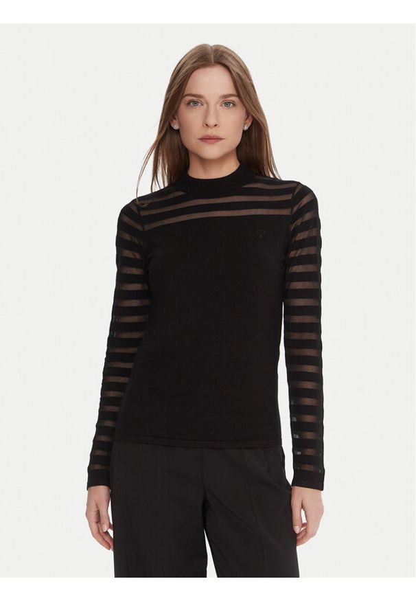 LOLA CASADEMUNT Bluzka LF2511015 Czarny Slim Fit. Kolor: czarny. Materiał: wiskoza