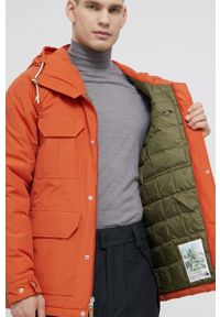 The North Face kurtka M THERMOBALL DRYVENT MOUNTAIN PARKA męska kolor pomarańczowy zimowa NF0A5A7H1241-1241. Okazja: na co dzień. Kolor: pomarańczowy. Materiał: włókno, puch. Długość rękawa: raglanowy rękaw. Sezon: zima. Styl: casual #4