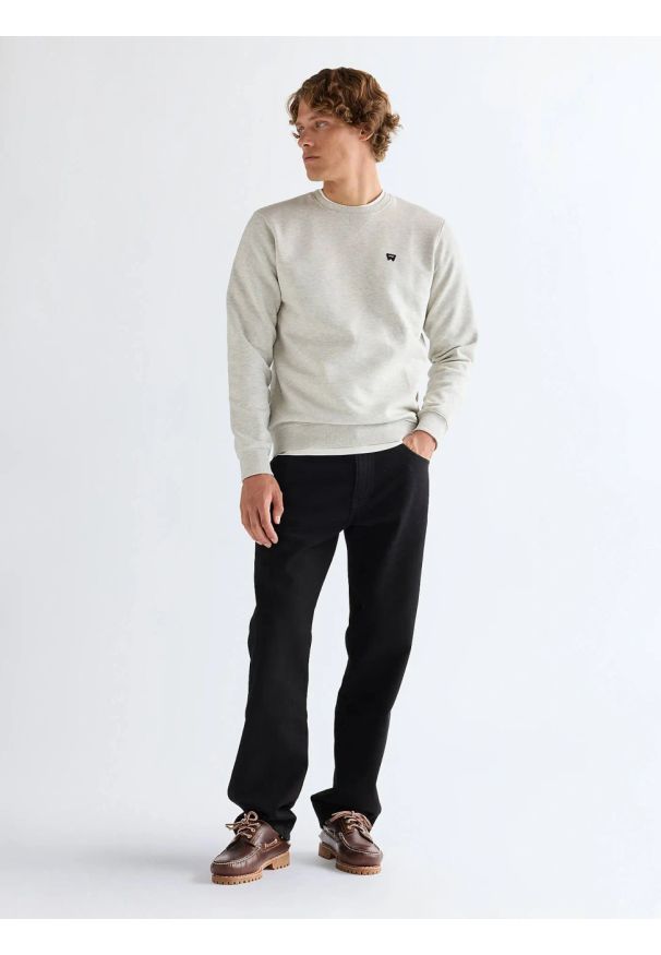 Wrangler - MESKA BLUZA WRANGLER SIGN OFF CREW OAT MEL 112378030