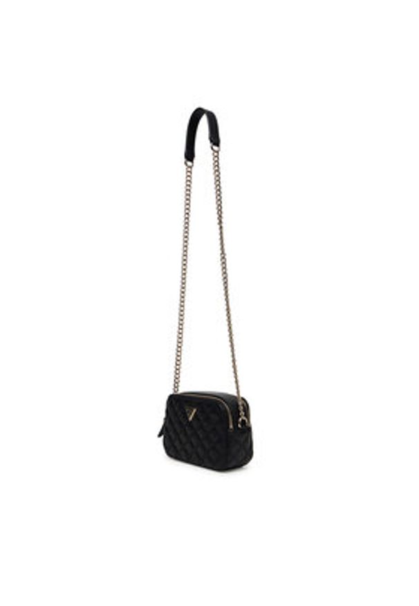 Guess Torebka Giully II HWQG96 73140 Czarny. Kolor: czarny. Materiał: skórzane