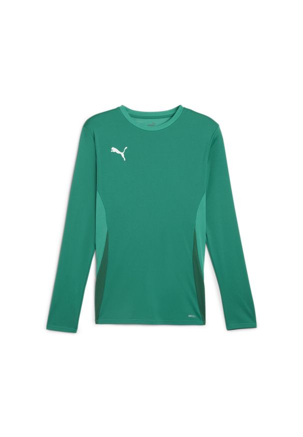 Dżersej z długim rękawem Puma TeamGoal. Kolor: zielony. Materiał: jersey. Długość rękawa: długi rękaw. Długość: długie