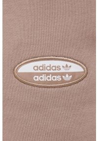 adidas Originals szorty bawełniane HC9460 męskie kolor beżowy. Okazja: na co dzień. Kolor: beżowy. Materiał: bawełna. Styl: casual #4