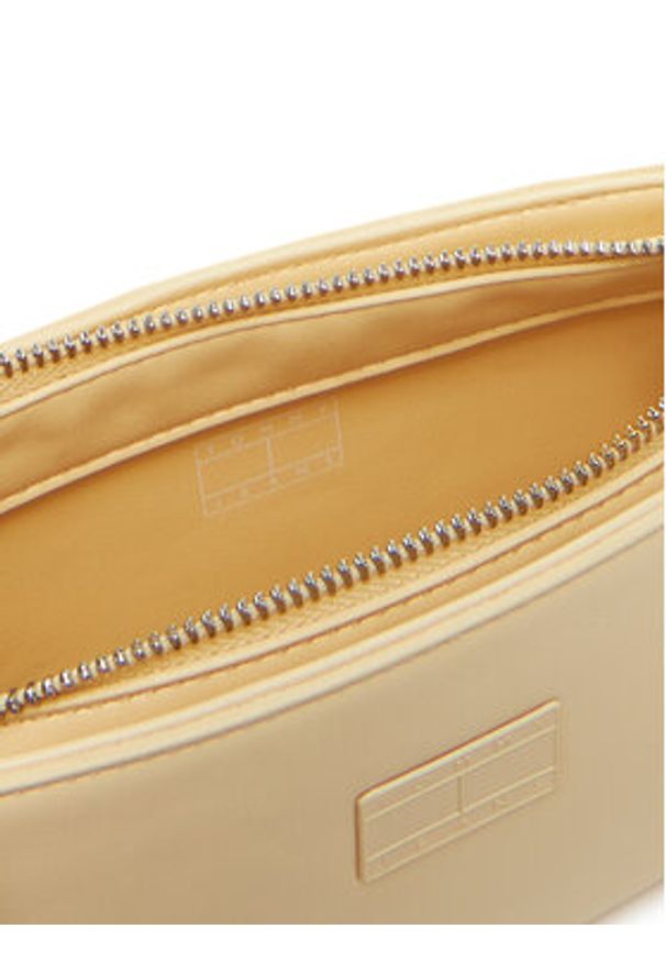 Tommy Jeans Torebka Tjw Ess Must Shoulder Bag AW0AW16966 Żółty. Kolor: żółty. Materiał: skórzane