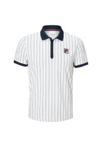Koszulka treningowa męska Fila FRM2020312012. Typ kołnierza: polo. Kolor: biały. Sport: tenis