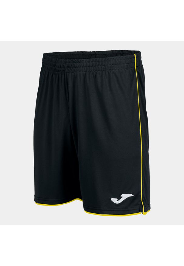 Spodenki do piłki nożnej męskie Joma Liga. Kolor: czarny, żółty, wielokolorowy. Materiał: poliester. Sport: piłka nożna
