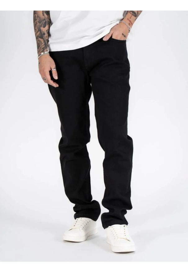 MARCUS - Męskie Spodnie Jeansowe Marcus Sebb 2214 Dry Black 14-200301