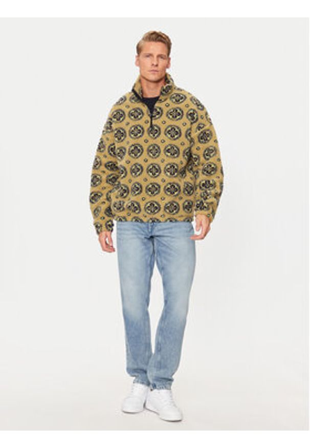 Jack & Jones - Jack&Jones Bluza Geo Teddy 12274453 Brązowy Relaxed Fit. Kolor: brązowy. Materiał: syntetyk