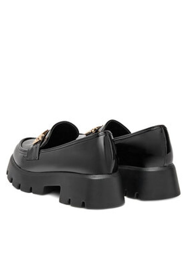 DeeZee Loafersy HXG2052-296 Czarny. Kolor: czarny. Materiał: skóra