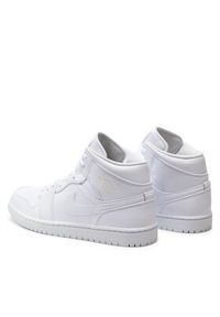 Nike Sneakersy Air Jordan 1 Mid 554724 136 Biały. Kolor: biały. Materiał: skóra. Model: Nike Air Jordan #3