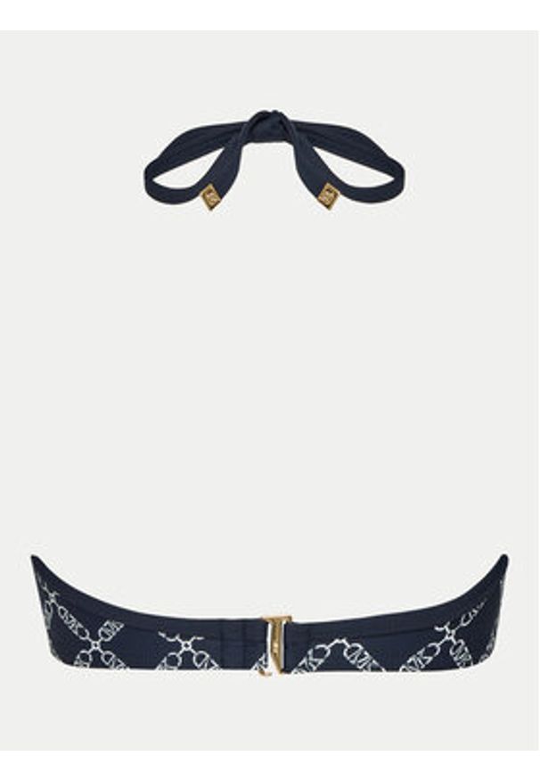 MICHAEL Michael Kors Góra od bikini MM7N050 Granatowy. Kolor: niebieski. Materiał: syntetyk