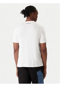Karl Lagerfeld - KARL LAGERFELD T-Shirt A2M46038 Biały Regular Fit. Typ kołnierza: dekolt w karo. Kolor: biały. Materiał: bawełna #2