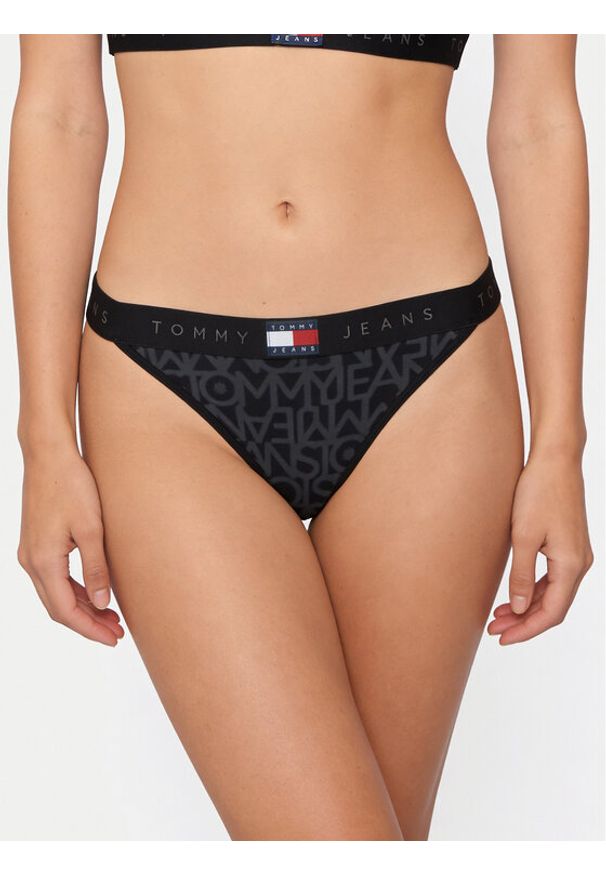 TOMMY HILFIGER - Tommy Hilfiger Dół od bikini UW0UW06587 Czarny. Kolor: czarny. Materiał: syntetyk