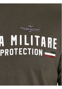 Aeronautica Militare T-Shirt 232TS1942J538 Khaki Regular Fit. Kolor: brązowy. Materiał: bawełna