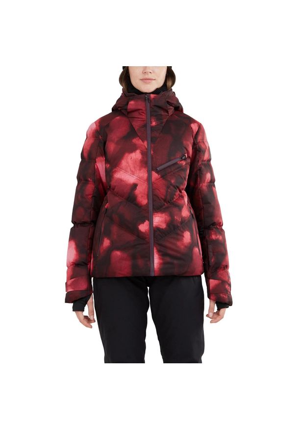 FUNDANGO - Damska kurtka narciarska Fundango Elyra Padded. Kolor: czerwony. Długość: krótkie. Sezon: zima. Sport: narciarstwo