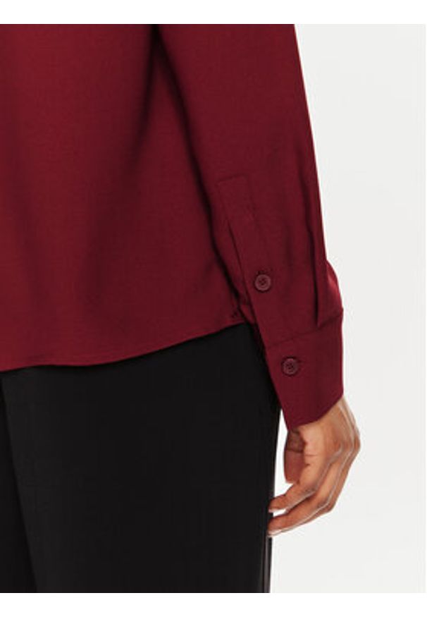 Calvin Klein Koszula K20K207167 Bordowy Regular Fit. Kolor: czerwony. Materiał: syntetyk