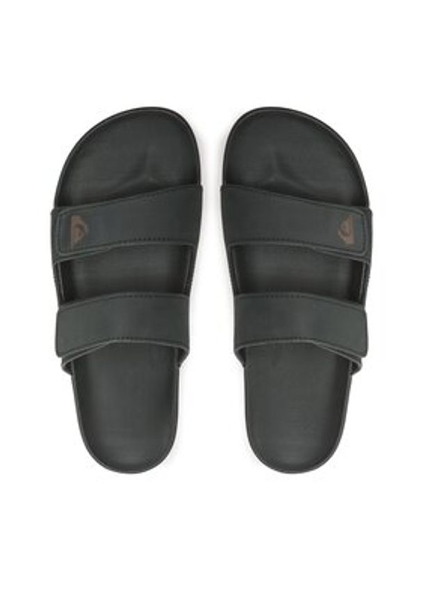 Quiksilver Klapki AQYL101256 Czarny. Kolor: czarny. Materiał: nubuk, skóra