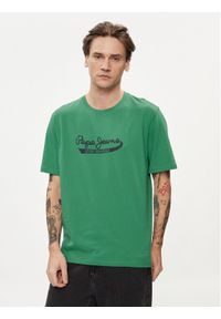 Pepe Jeans T-Shirt Claude PM509390 Zielony Regular Fit. Kolor: zielony. Materiał: bawełna