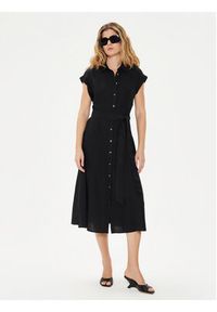 GAP - Gap Sukienka koszulowa 857655-02 Czarny Regular Fit. Kolor: czarny. Materiał: len, wiskoza. Typ sukienki: koszulowe #5