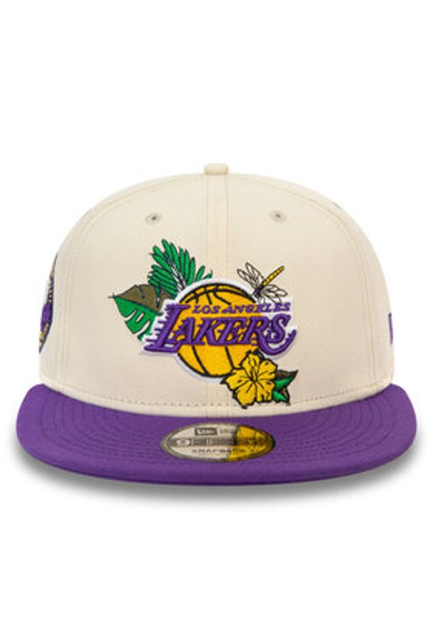 New Era Czapka z daszkiem Nba Floral 950 Lakers 60503484 Beżowy. Kolor: beżowy. Materiał: materiał