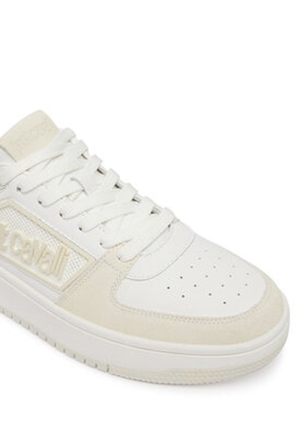 Just Cavalli Sneakersy 80QA3SM1 ZPC09 Biały. Kolor: biały. Materiał: skóra