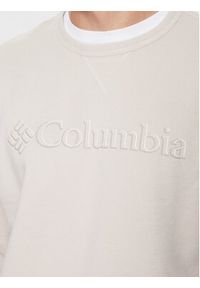 columbia - Columbia Bluza M Logo Fleece Crew Brązowy Regular Fit. Kolor: brązowy. Materiał: bawełna
