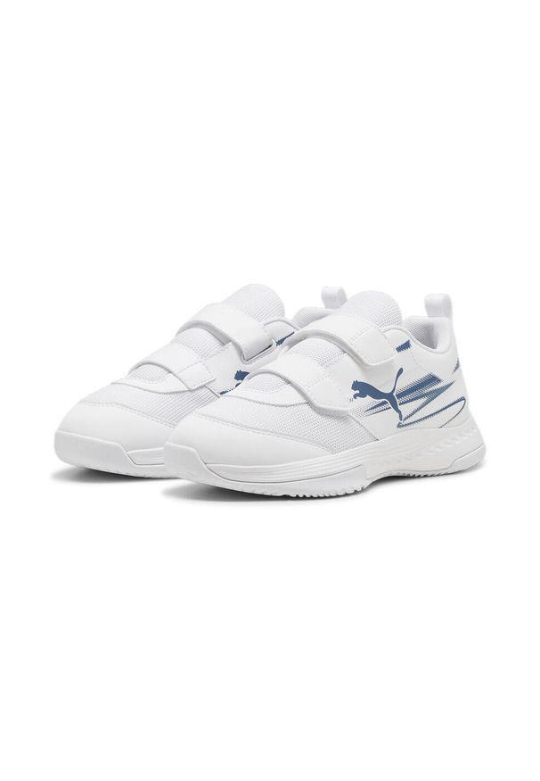 Puma - Buty do sportów halowych dziecięce PUMA Varion II V Jr. Kolor: biały, wielokolorowy, niebieski