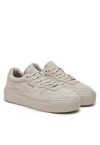 Calvin Klein Sneakersy HW0HW02203 Beżowy. Kolor: beżowy. Materiał: skóra, zamsz