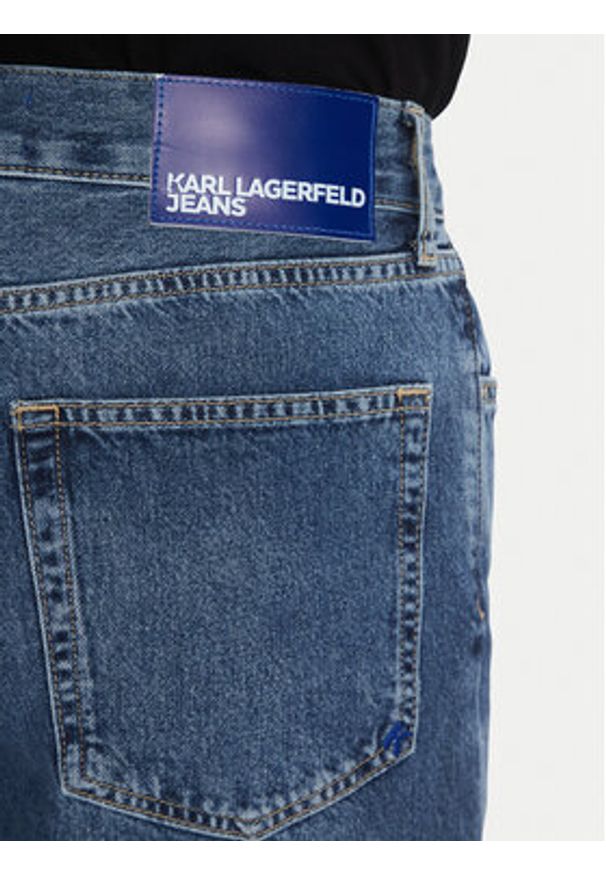 Karl Lagerfeld Jeans Szorty jeansowe A2M10132 Granatowy Regular Fit. Kolor: niebieski. Materiał: bawełna