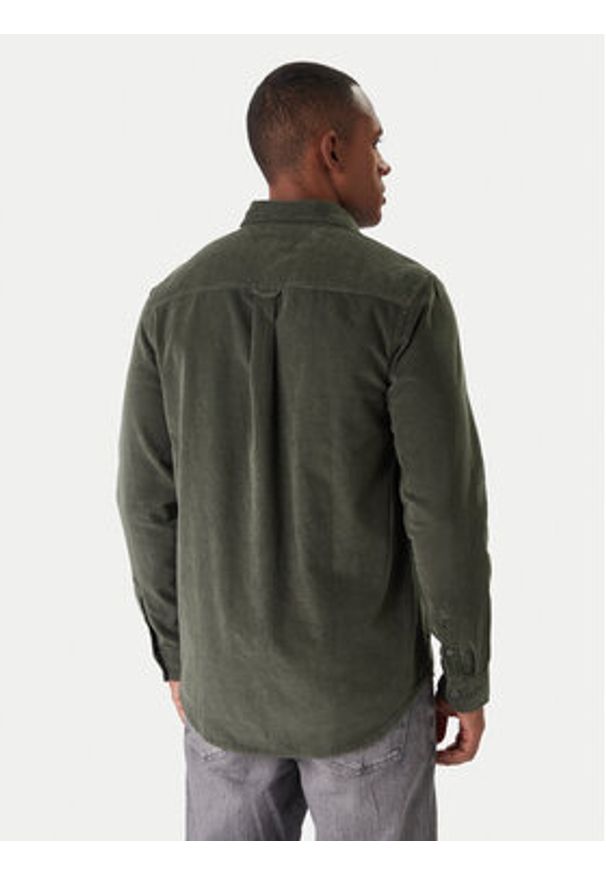 Tommy Jeans Koszula Baby Cord DM0DM22021 Zielony Regular Fit. Kolor: zielony. Materiał: bawełna